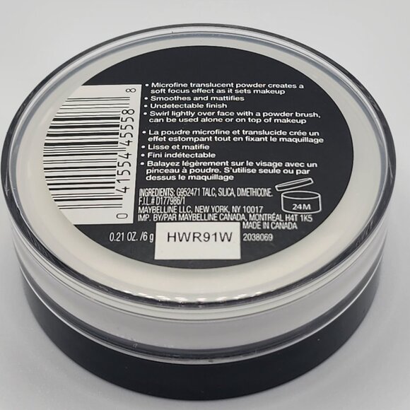 Maybelline Master Fix by Facestudio Setting + Perfecting Loose Powder NEW SEALED - Picture 3 of 3